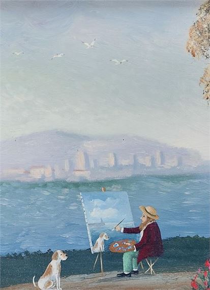 Alain Bonnec | Le bord de mer Huile | MutualArt