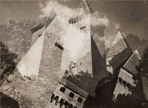 Château Cauchemar (sic). La Sarraz, 1938. by Raoul Hausmann, 1938