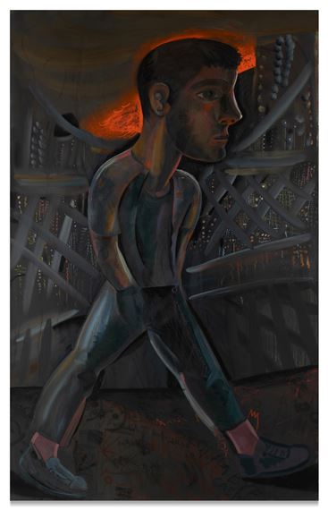 The Williamsburg Bridge by Louis Fratino, 2019