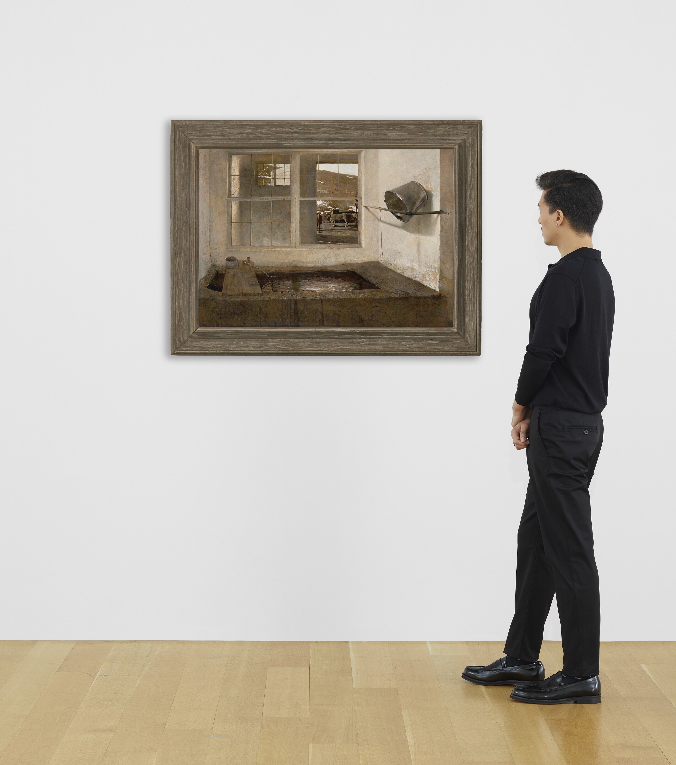 Artwork by Andrew Wyeth, Spring Fed, Made of tempera on panel