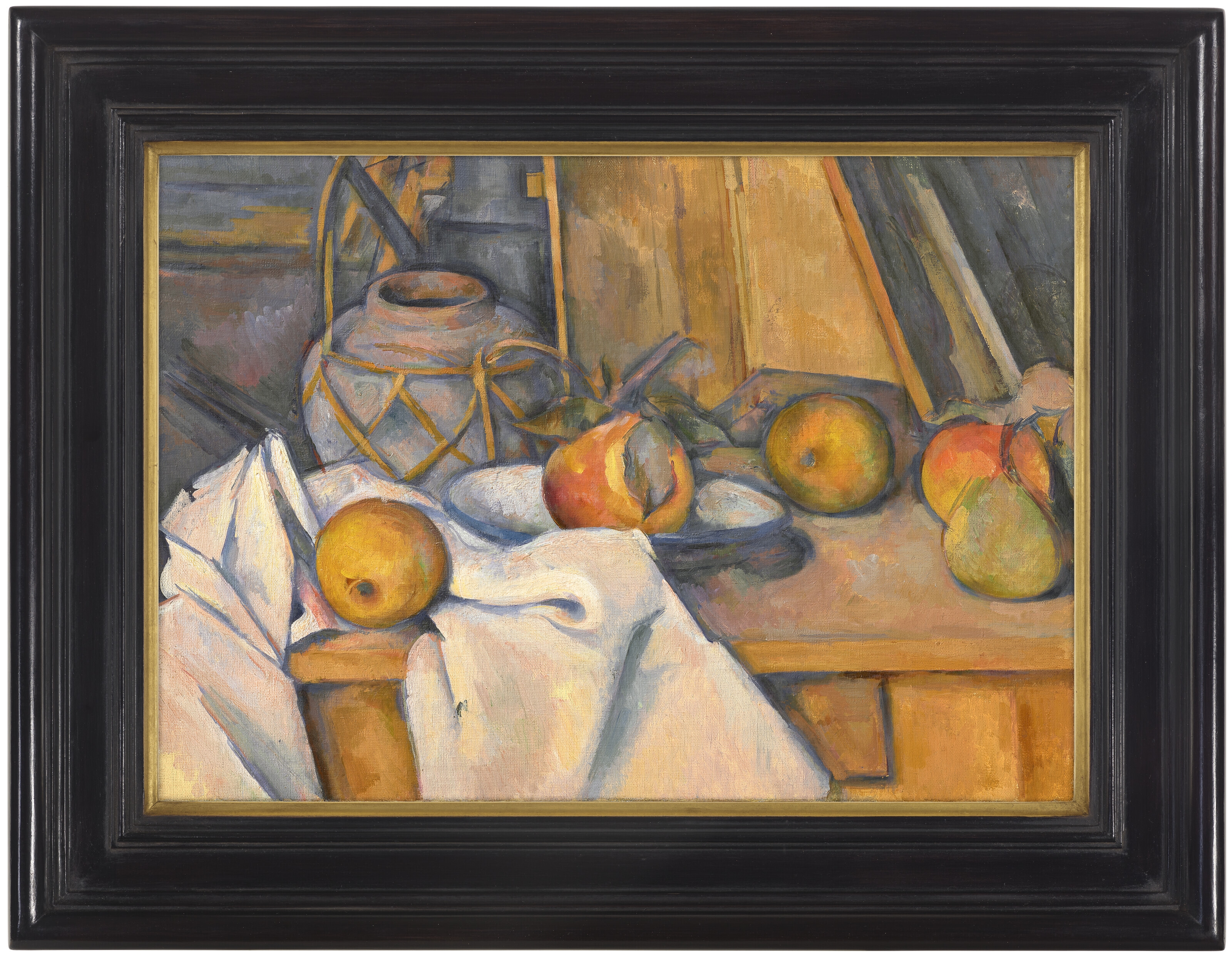 Artwork by Paul Cézanne, Fruits et pot de gingembre, Made of oil on canvas