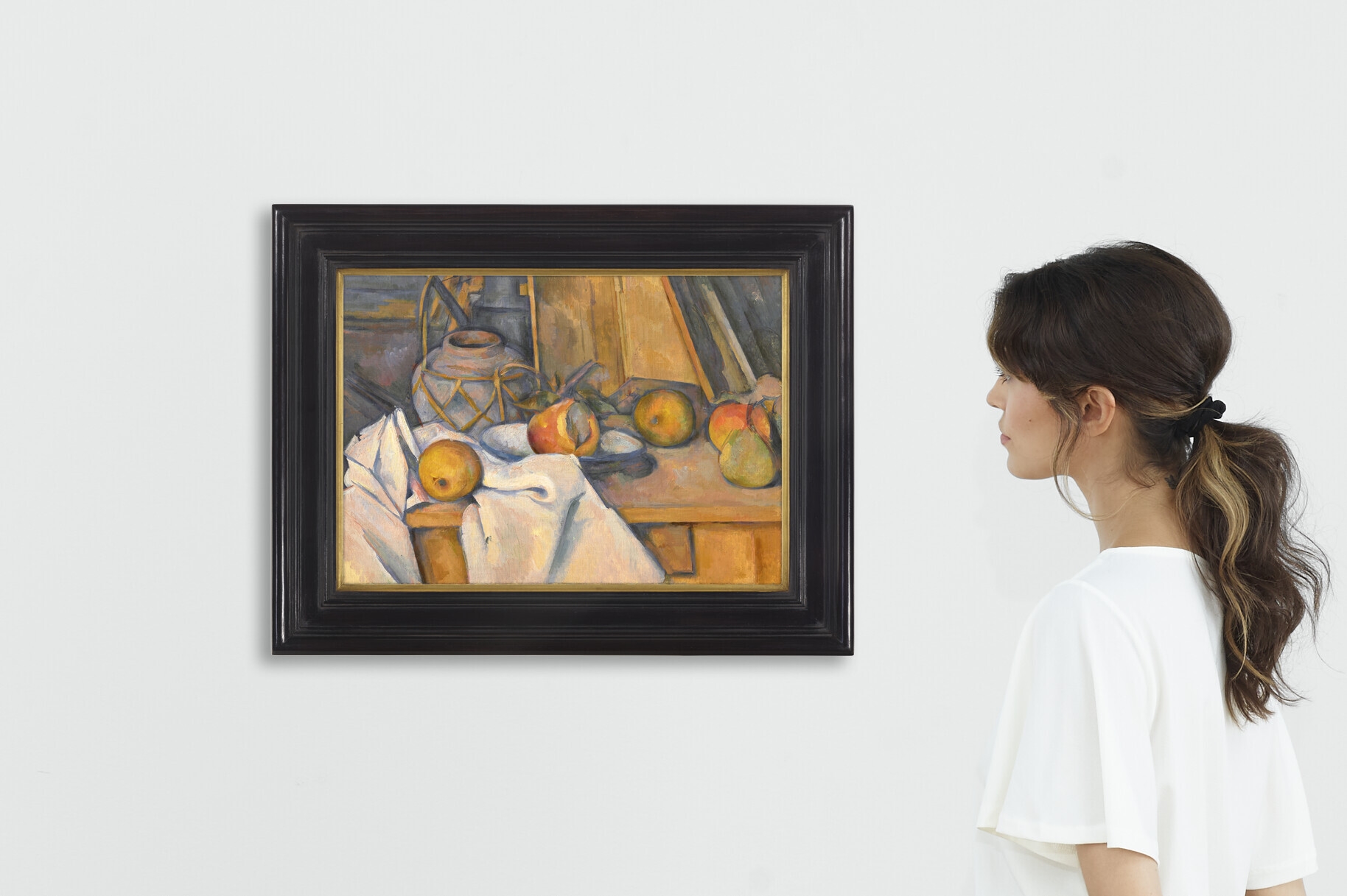 Artwork by Paul Cézanne, Fruits et pot de gingembre, Made of oil on canvas