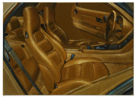 Fanta / car interior by Issy Wood, Painted in 2019