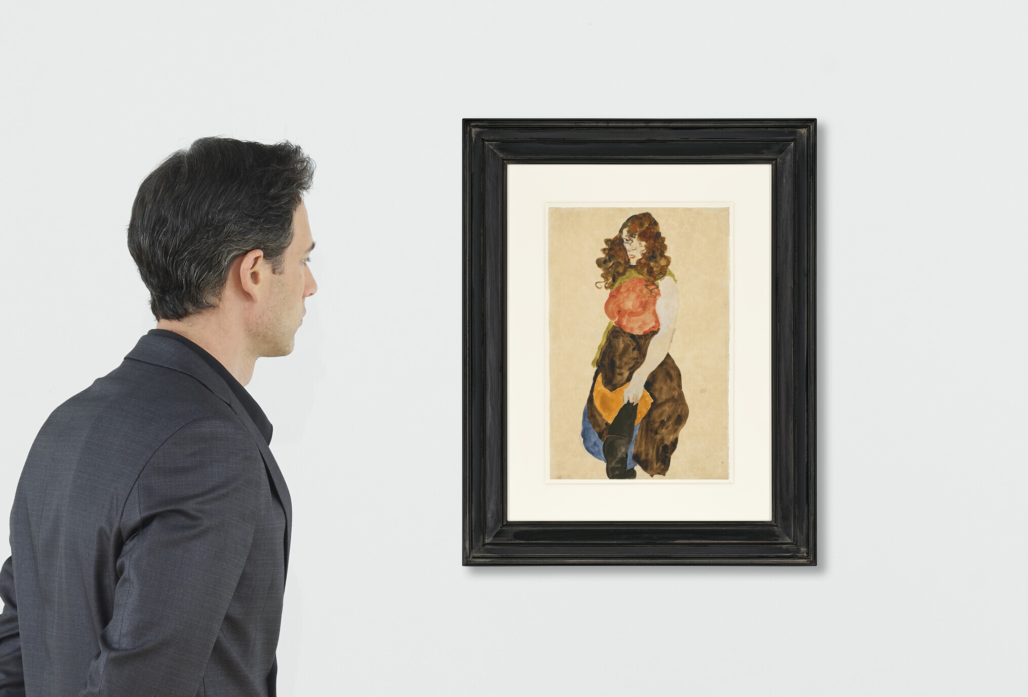 Egon Schiele | Stehende Frau (Dirne) (1912) | MutualArt