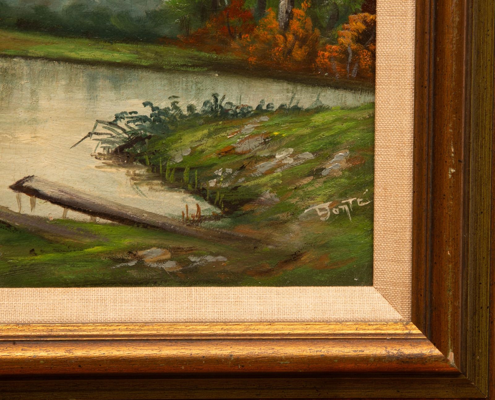 Artwork by Charles Wellington Boyle, Bayou Lafitte, La., Made of oil on board