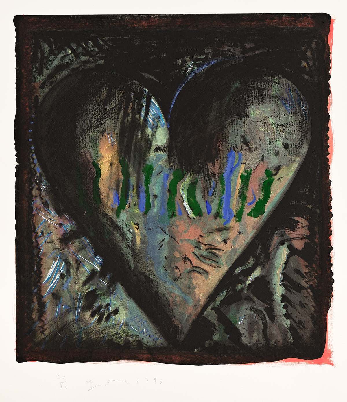 Jim Dine, The Confetti Heart 1985 - Denis Bloch Fine Art Gallery