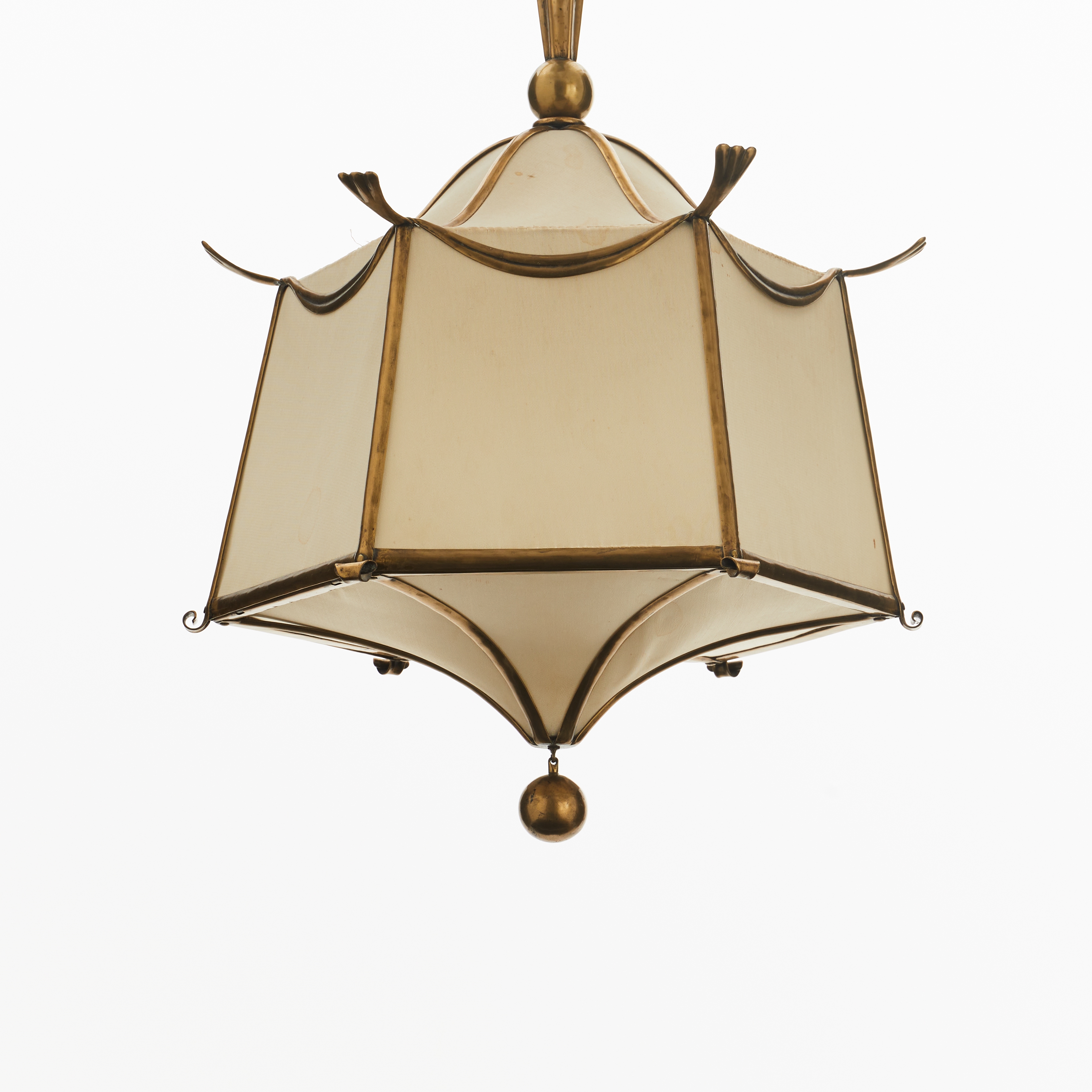 Artwork by Swedish Grace, Taklampa, Made of brass and gilded metal