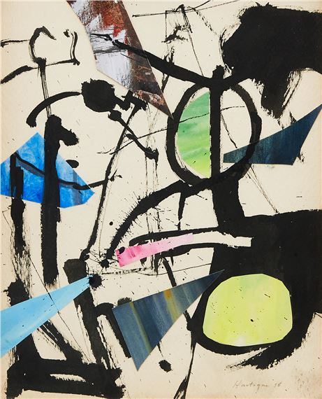 Abstract composition by Grace Hartigan