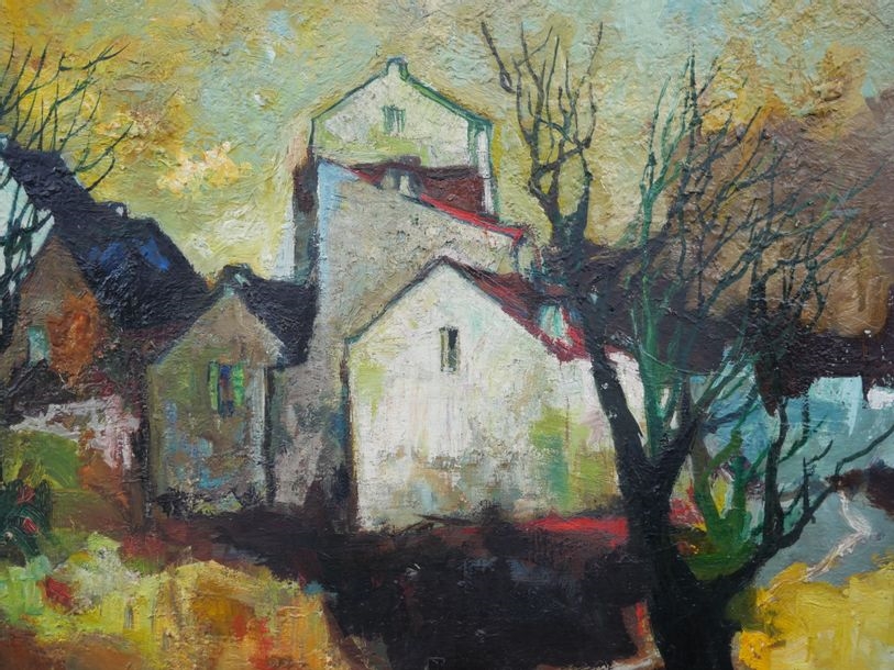 Artwork by Michel Francois Preaux, Landscape, Made of Oil on canvas