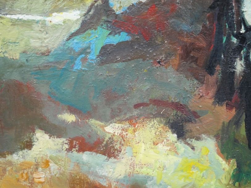 Artwork by Michel Francois Preaux, Landscape, Made of Oil on canvas