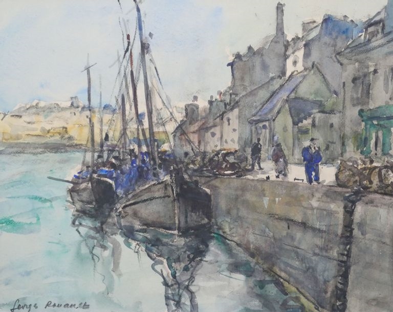 Georges Dominique Roualt | The port of Audierne | MutualArt