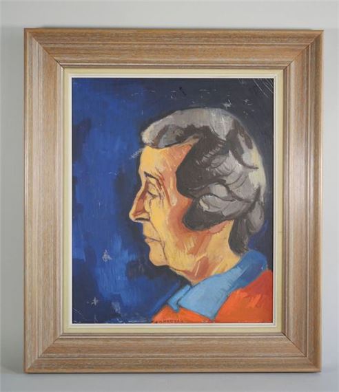 "Woman in profile by Jacques Moreau