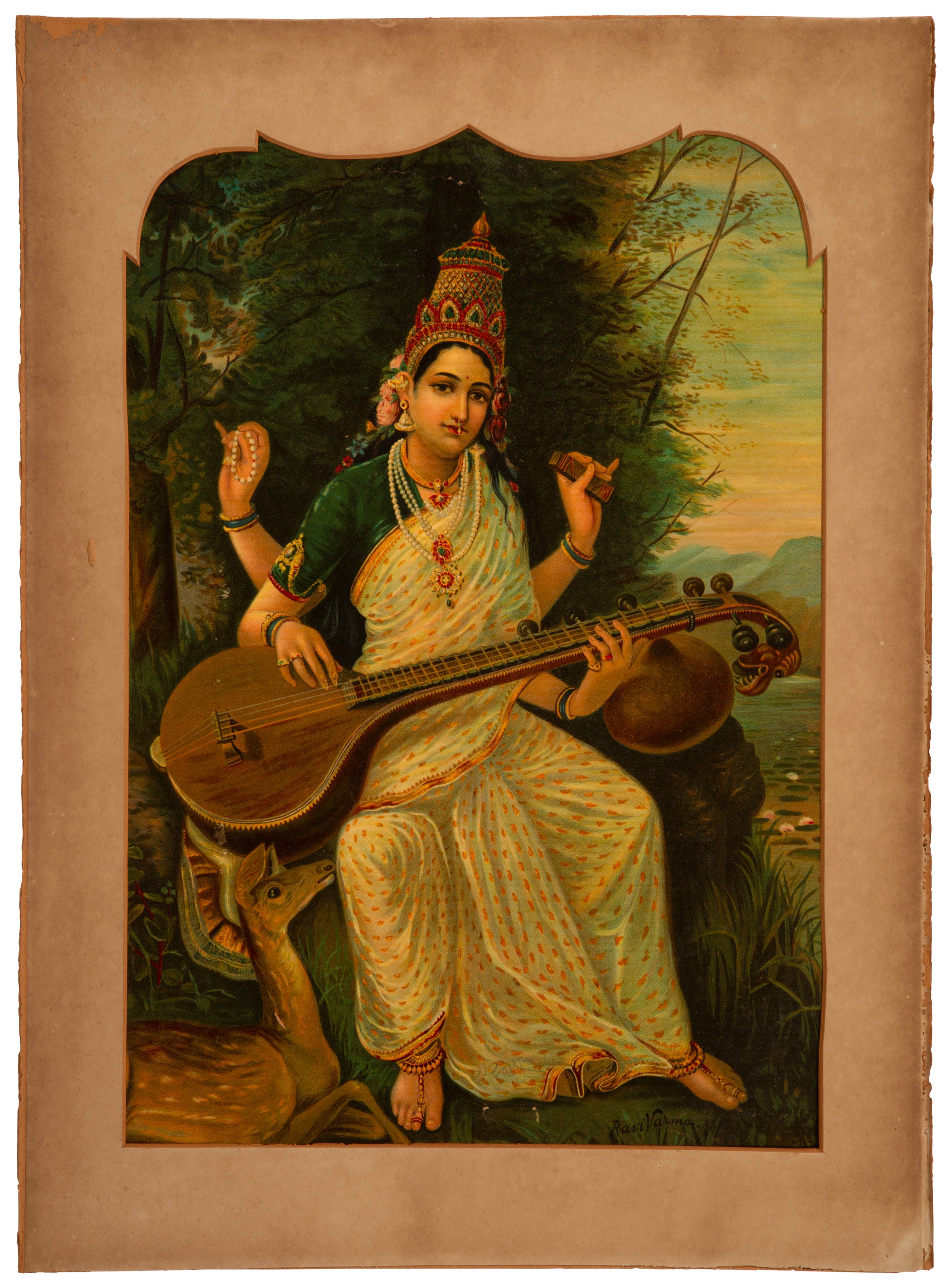 Raja Ravi Varma | Saraswati | MutualArt