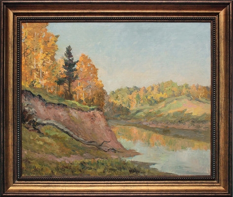 Artwork by Smirnov Gleb Borisovich, Autumn, Made of Oil on canvas on cardboard