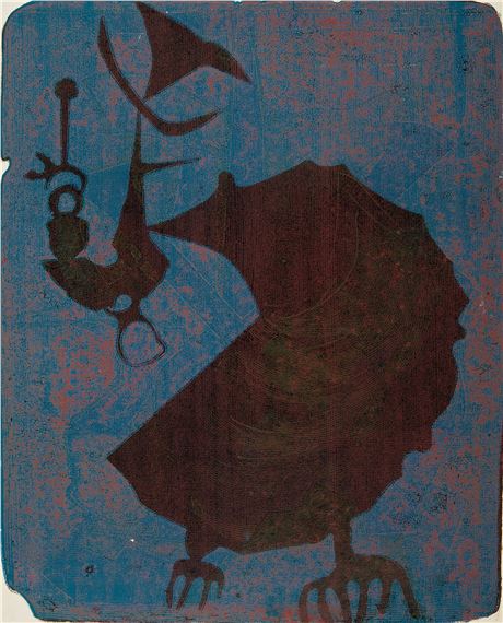 The Great Chicken Bites a Miró by Harold Town, 1955