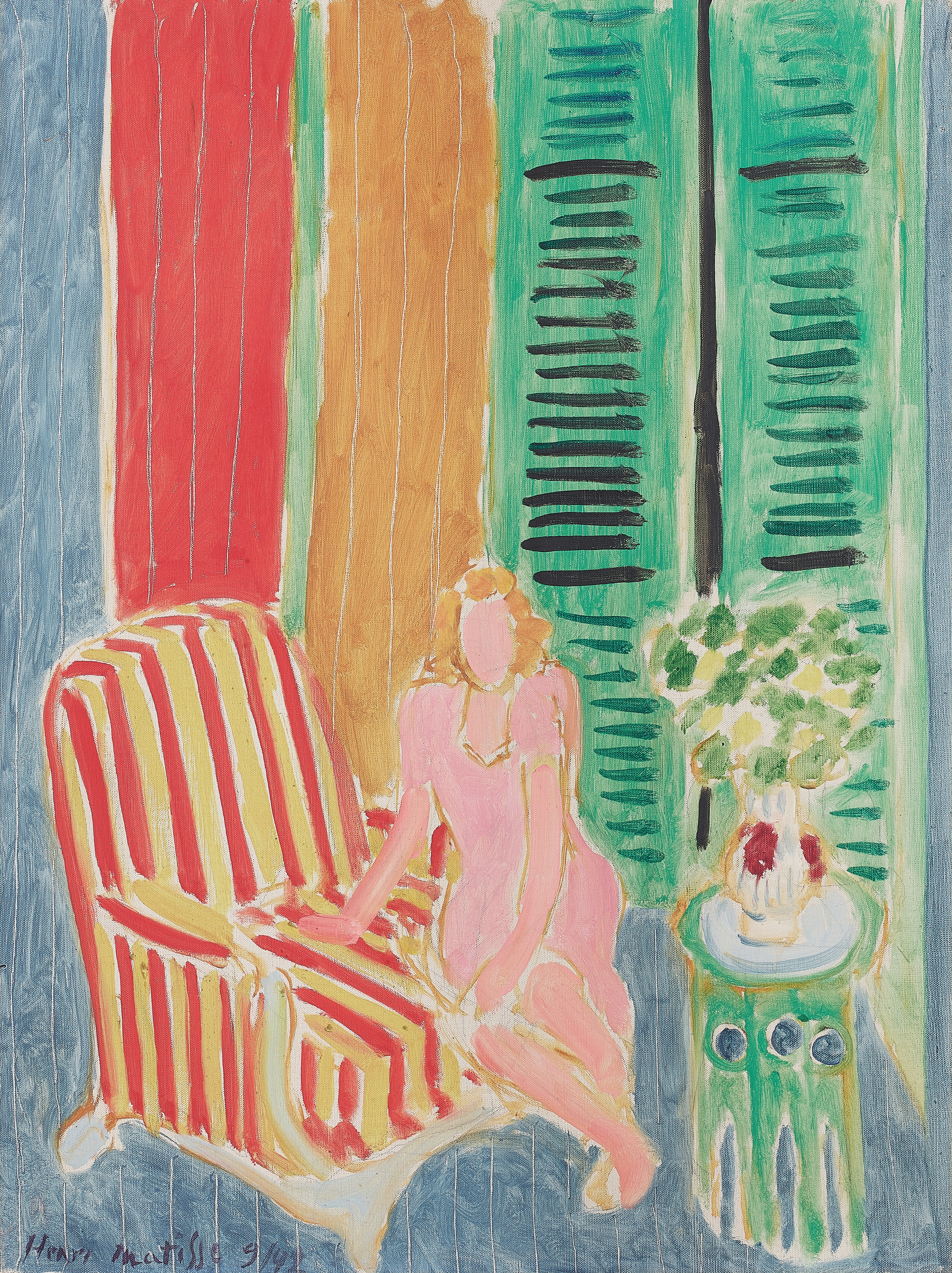 Jeune fille à la robe rose by Henri Matisse, September 1942