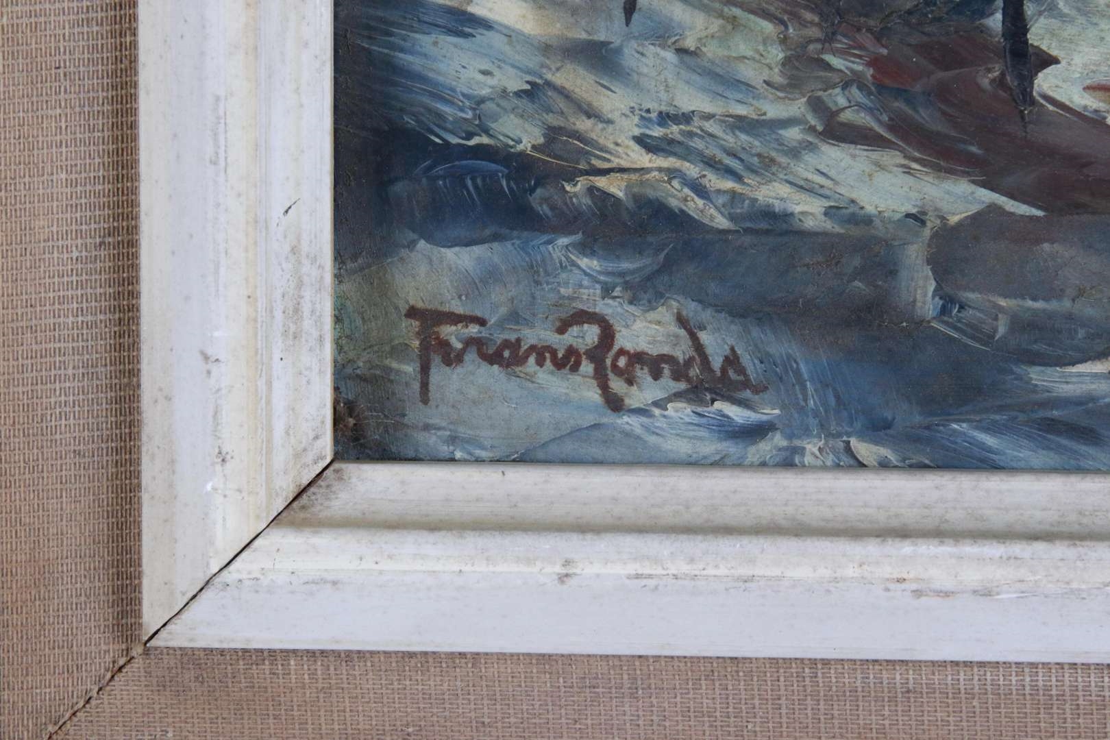 Artwork by Frans Ronda, Wintertje, Made of board