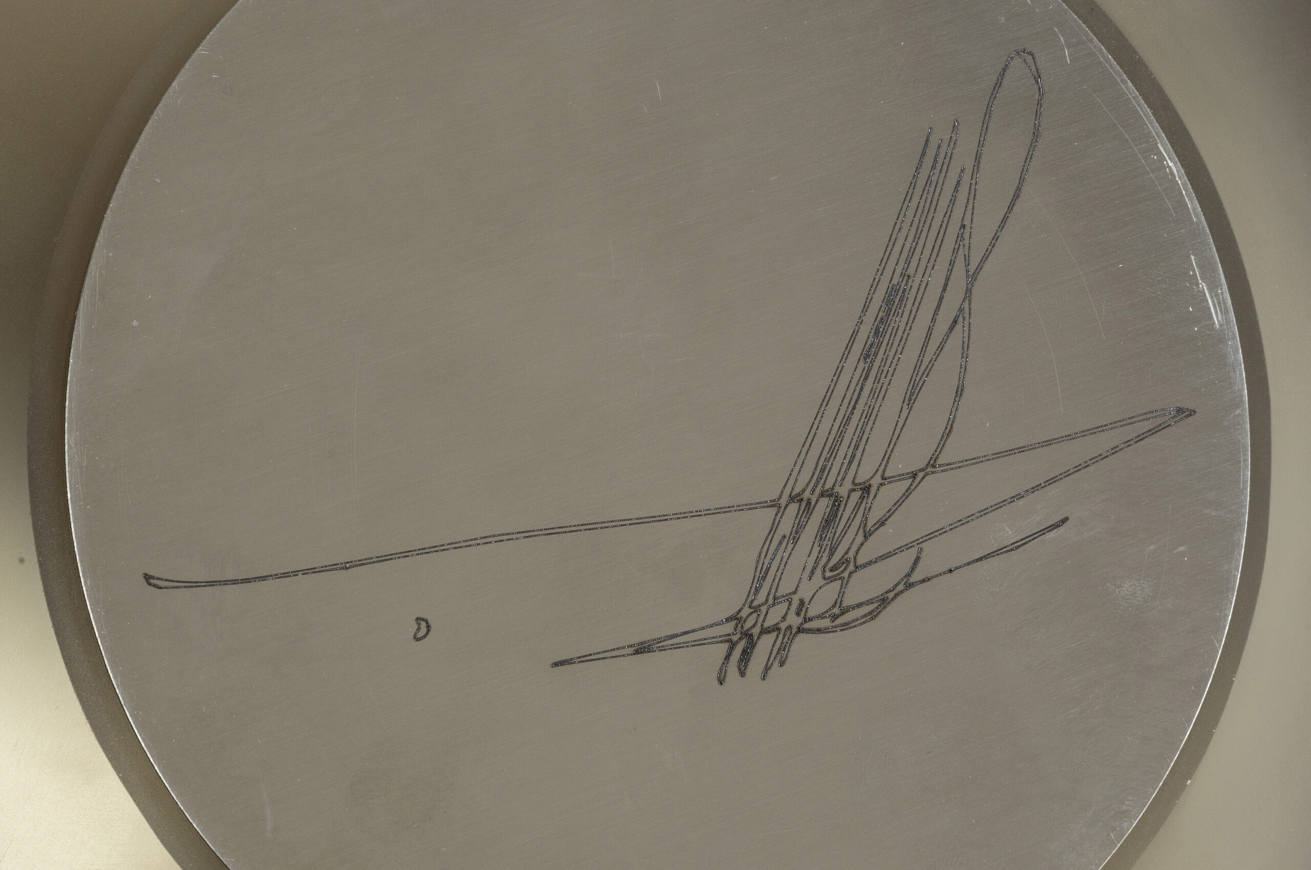 Artwork by Rudolf Burda, Matt eye, Made of crystal glass