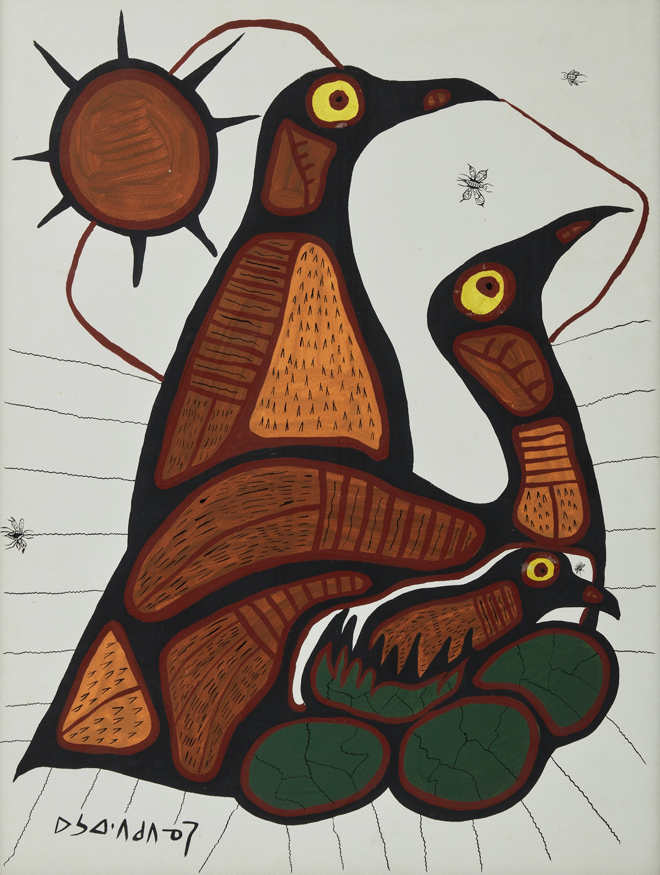 Loon Family by Norval Morrisseau