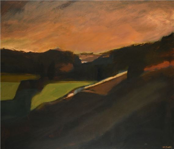 " Landschaft im Abendrot " - Werner Specht