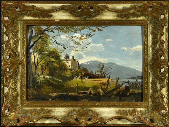 " Uferlandschaft " - Gustav von Bechtolsheim