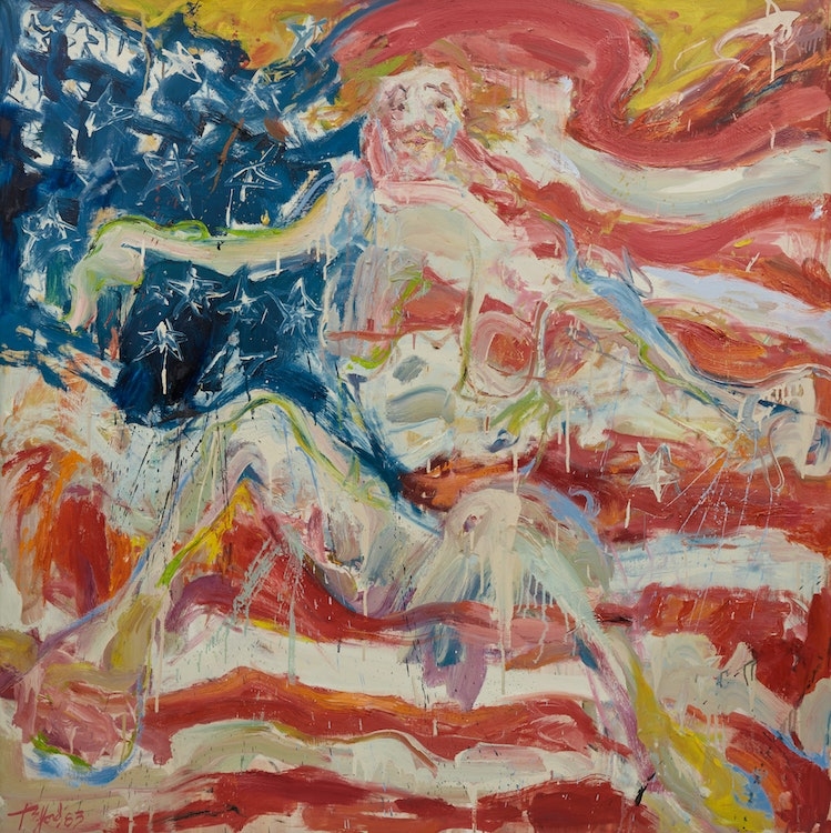 Artwork by Telford Fenton, Gloria Swanson Couldn’t Sit Today, Made of oil on canvas