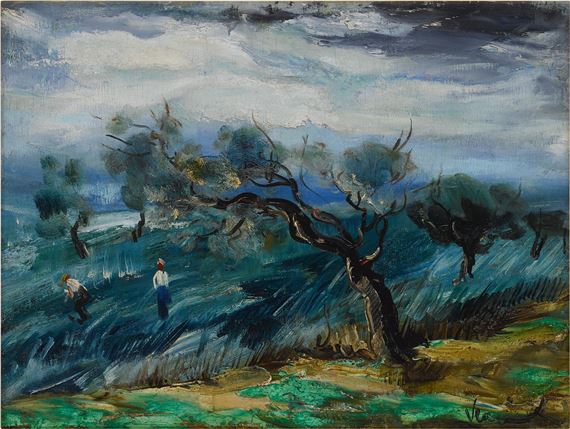 Paysage by Maurice de Vlaminck, circa 1945-47