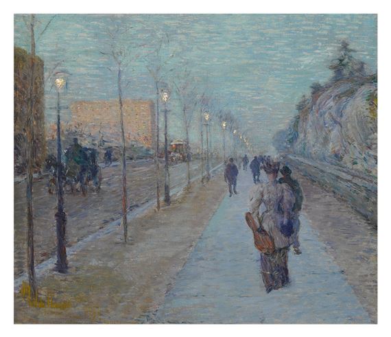 Central Park West at 82nd Street by Childe Hassam, 1894