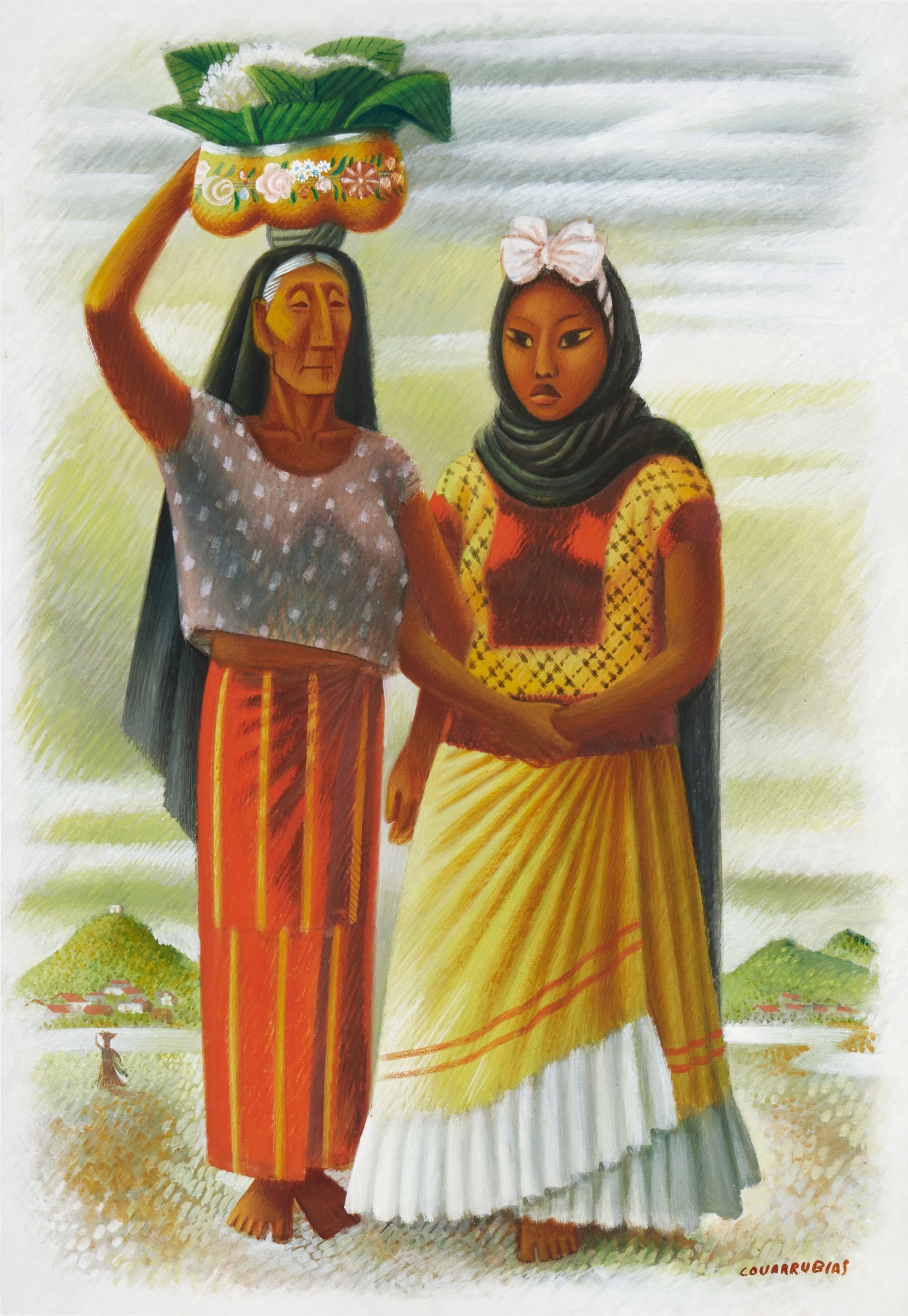 Tehuanas by Miguel Covarrubias, circa 1942
