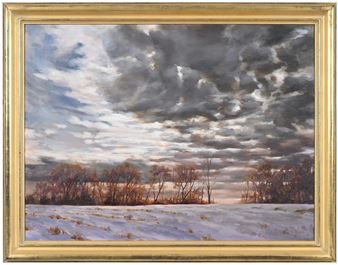 Winter Landscape with Clouds - Chas Fagan