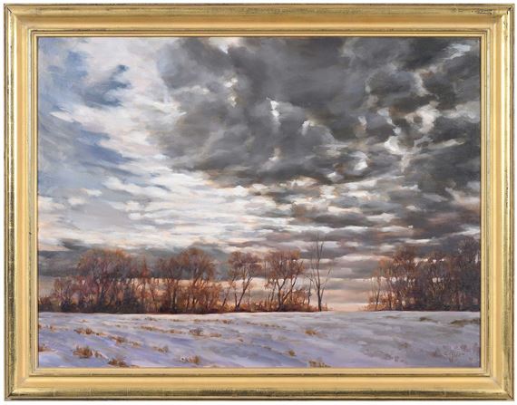Winter Landscape with Clouds by Chas Fagan, 1999