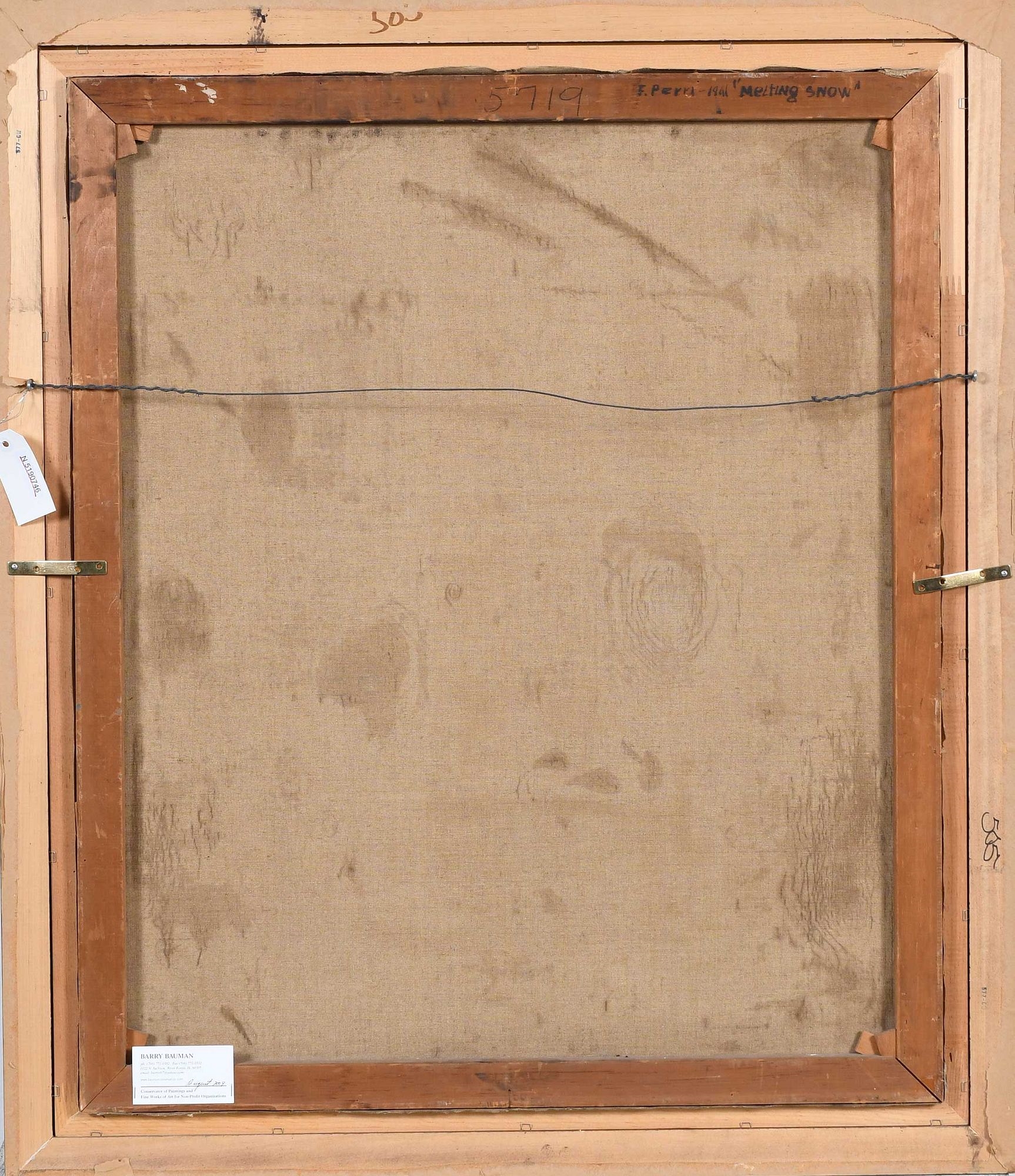 Artwork by Frank Perri, Melting Snow, Made of oil on canvas