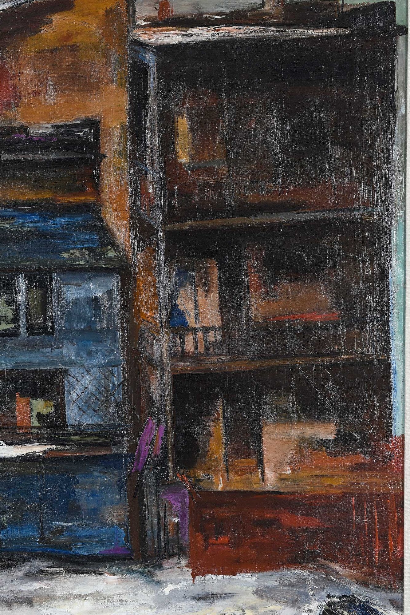 Artwork by Frank Perri, Melting Snow, Made of oil on canvas