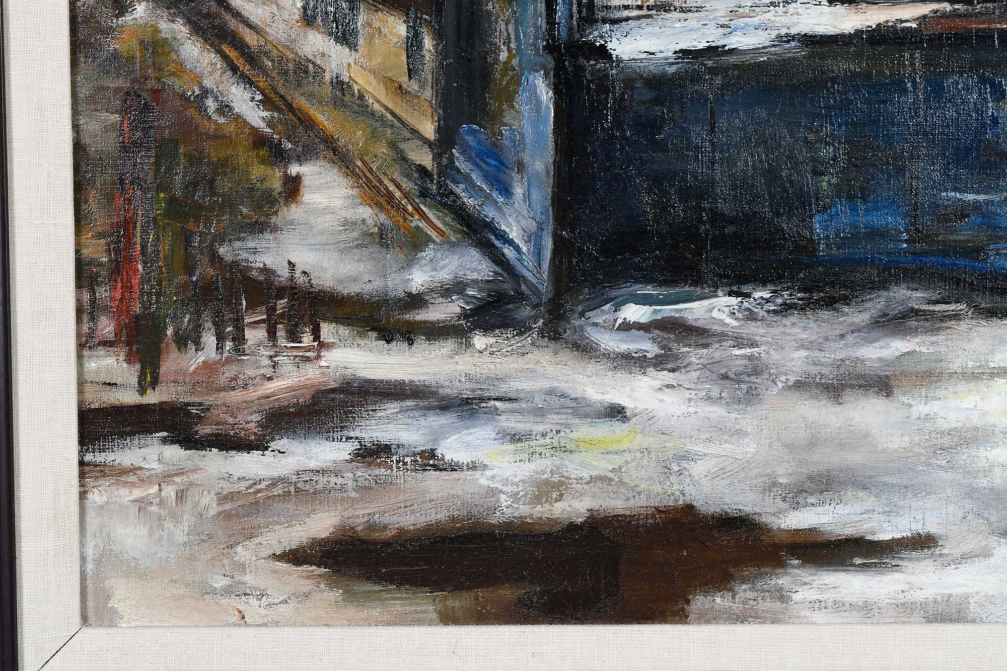 Artwork by Frank Perri, Melting Snow, Made of oil on canvas