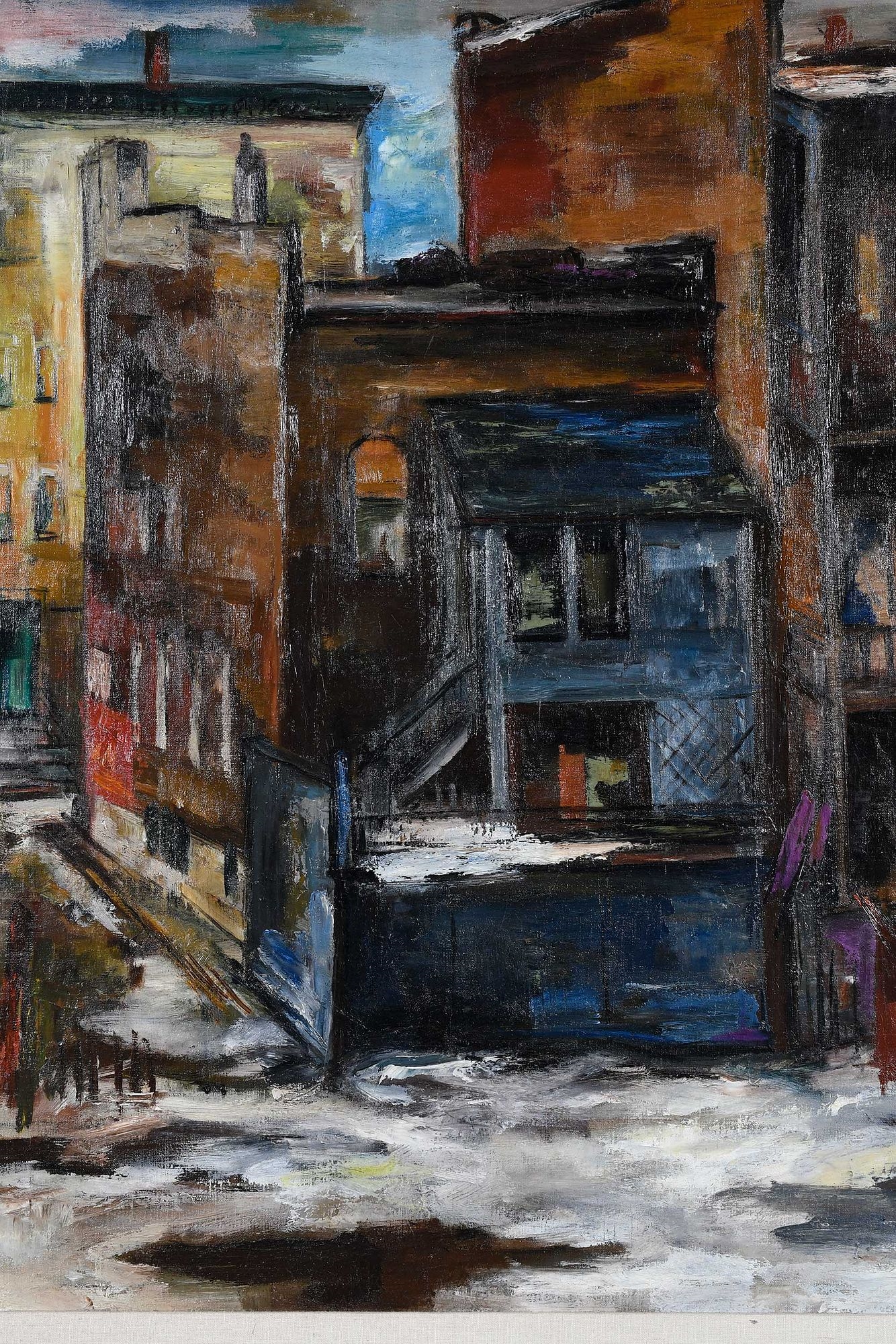 Artwork by Frank Perri, Melting Snow, Made of oil on canvas