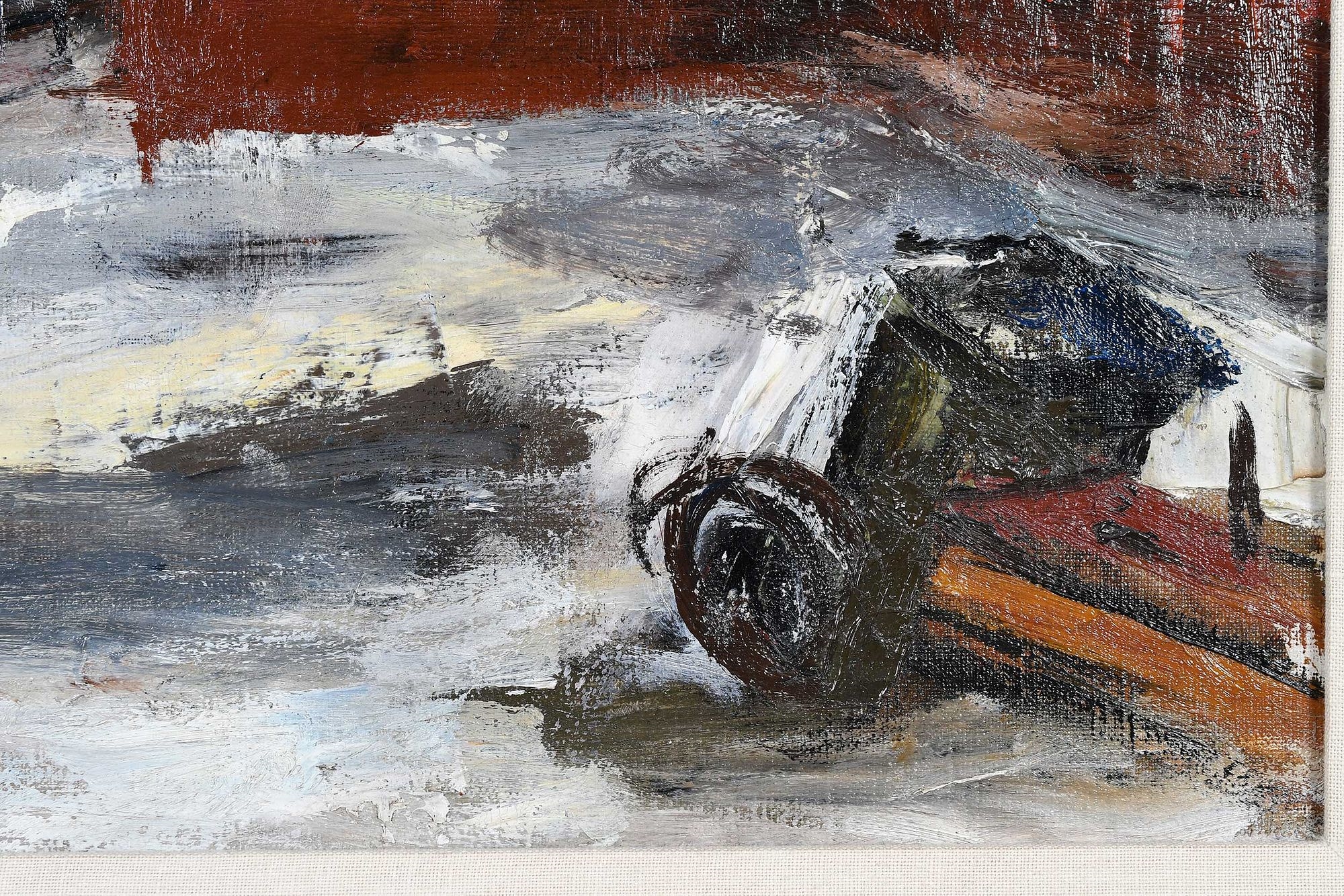 Artwork by Frank Perri, Melting Snow, Made of oil on canvas