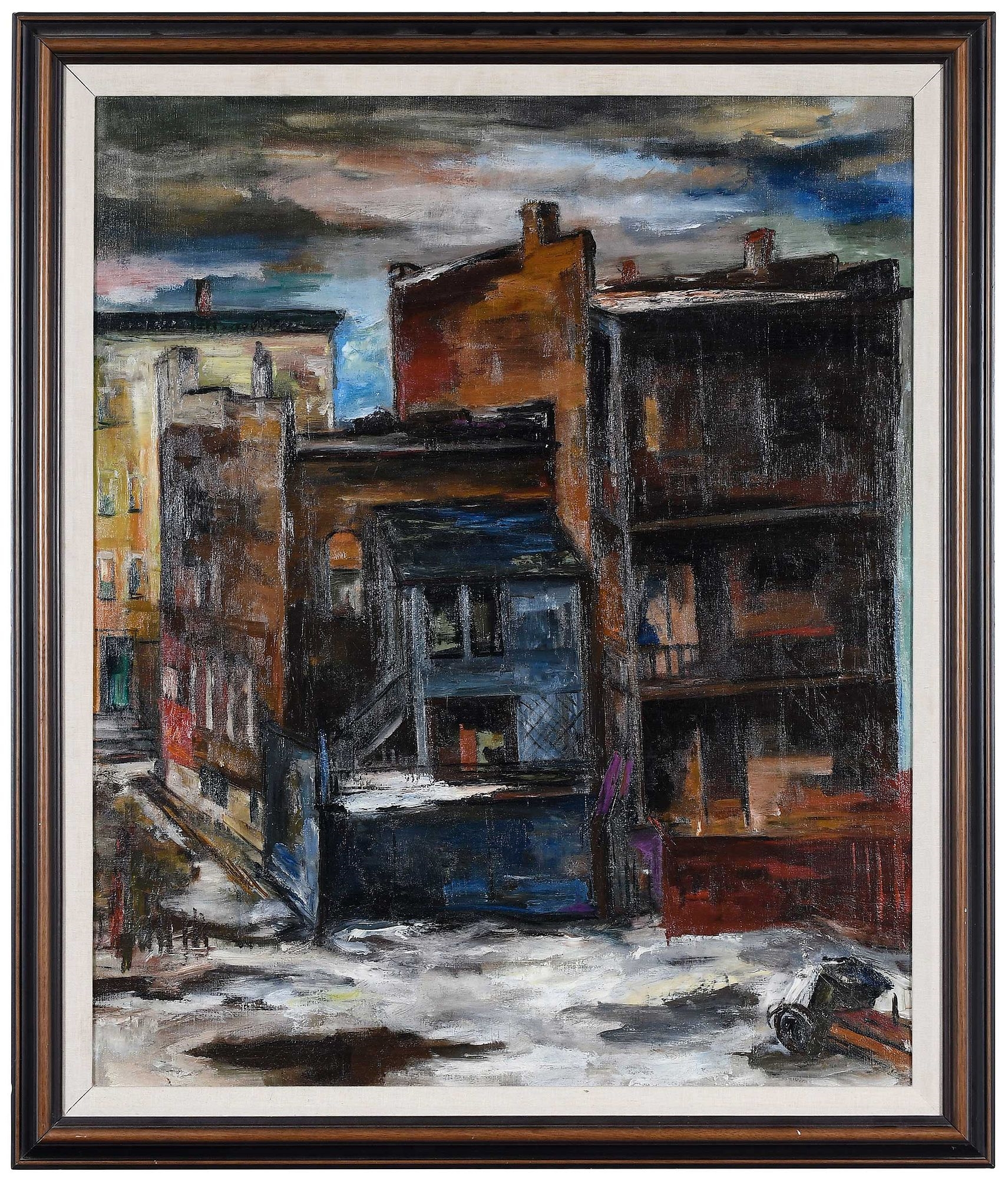 Artwork by Frank Perri, Melting Snow, Made of oil on canvas