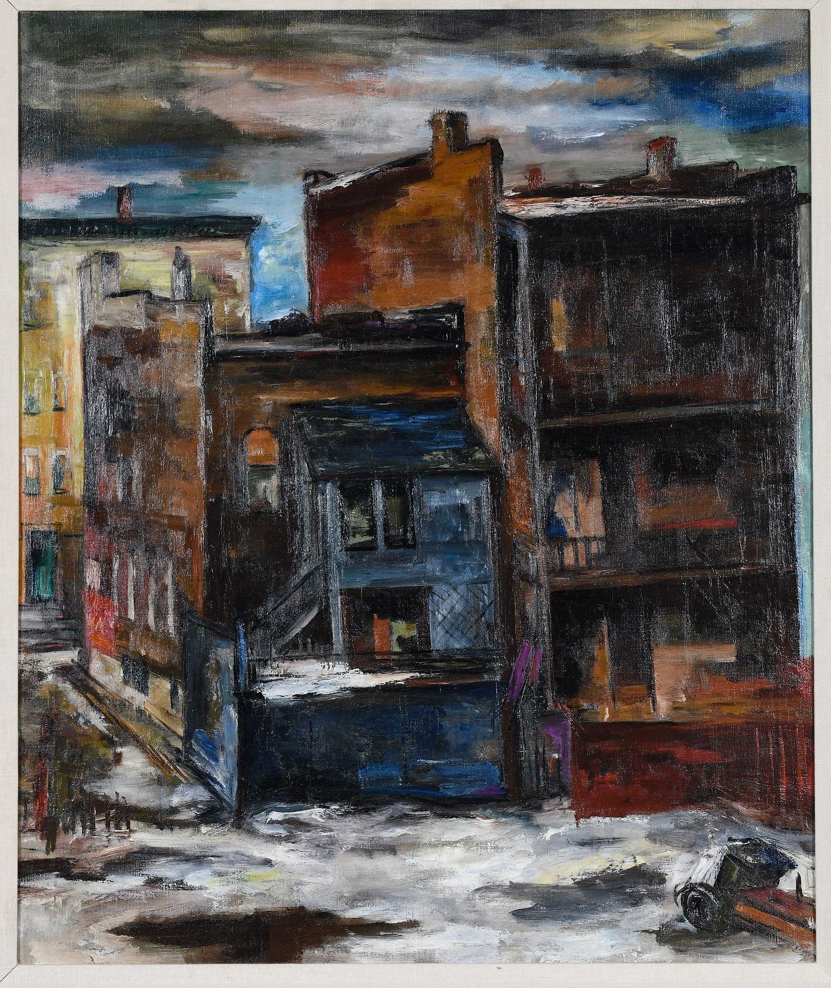 Artwork by Frank Perri, Melting Snow, Made of oil on canvas