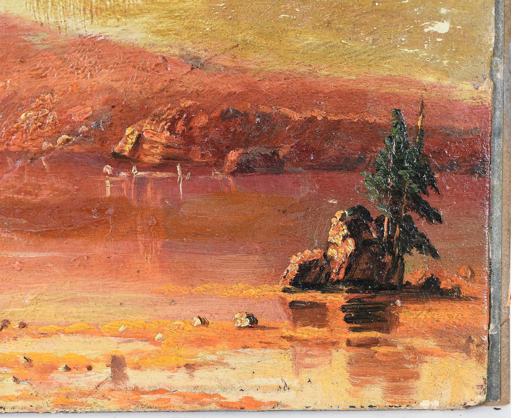 Artwork by Sanford Robinson Gifford, Wilderness Sketch, Made of oil on board