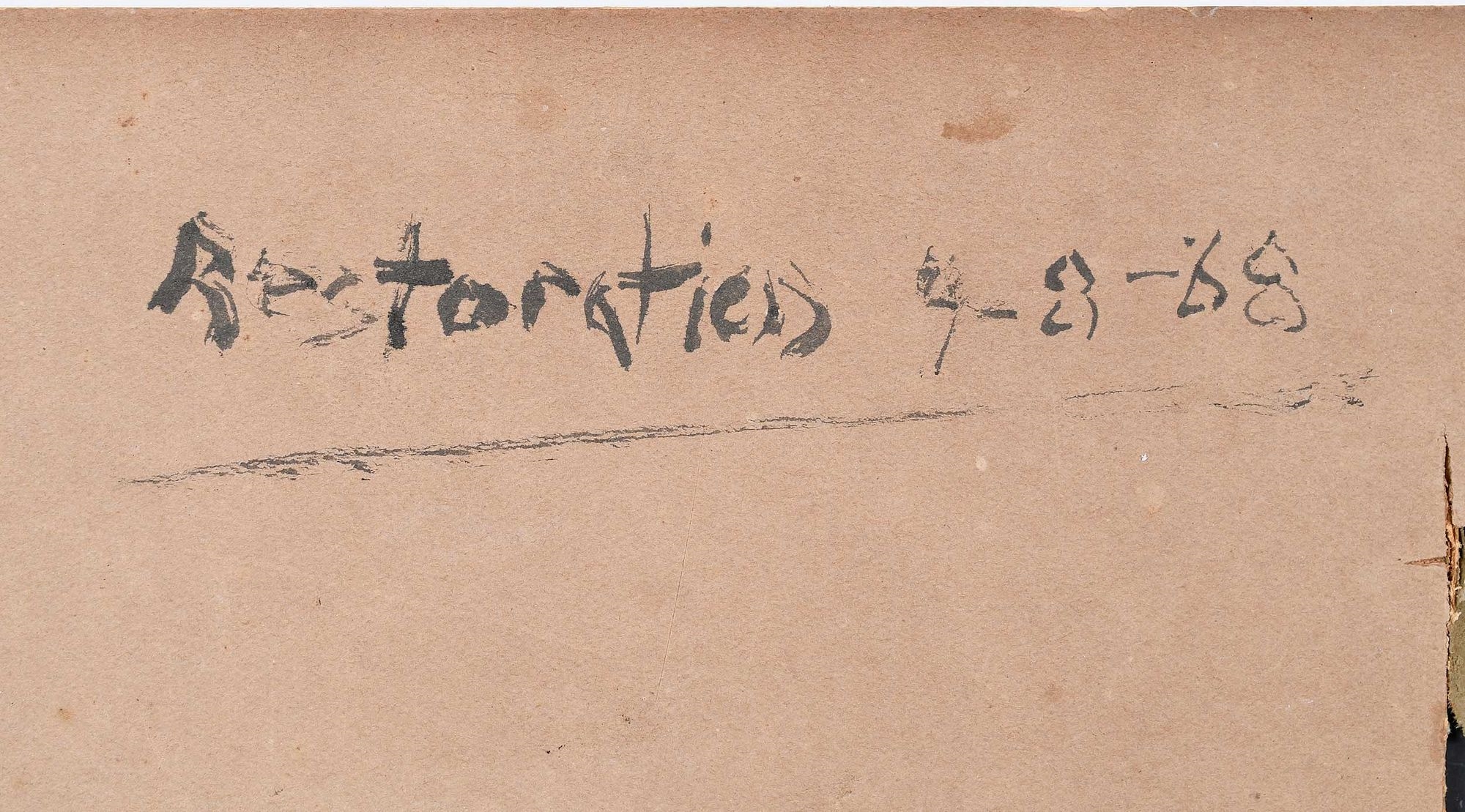 Artwork by Sanford Robinson Gifford, Wilderness Sketch, Made of oil on board