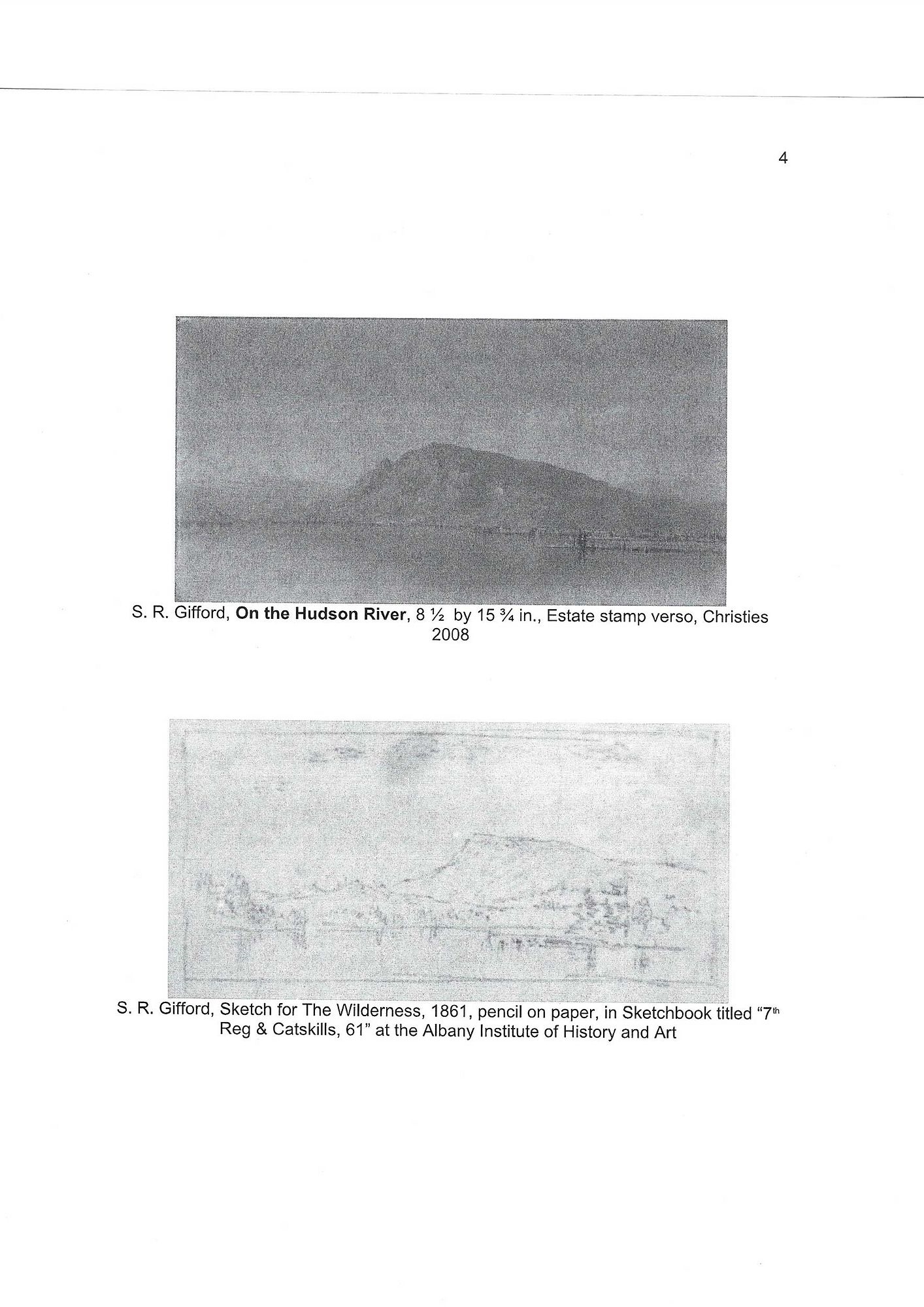 Artwork by Sanford Robinson Gifford, Wilderness Sketch, Made of oil on board