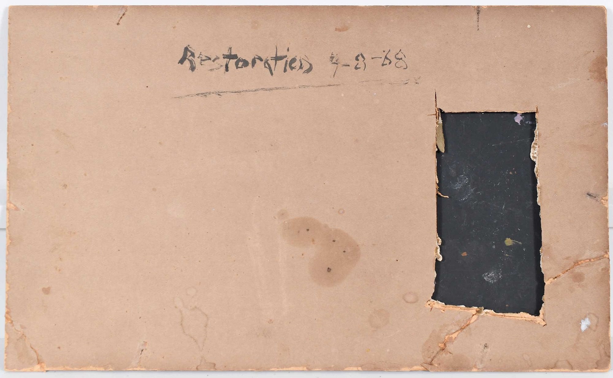 Artwork by Sanford Robinson Gifford, Wilderness Sketch, Made of oil on board