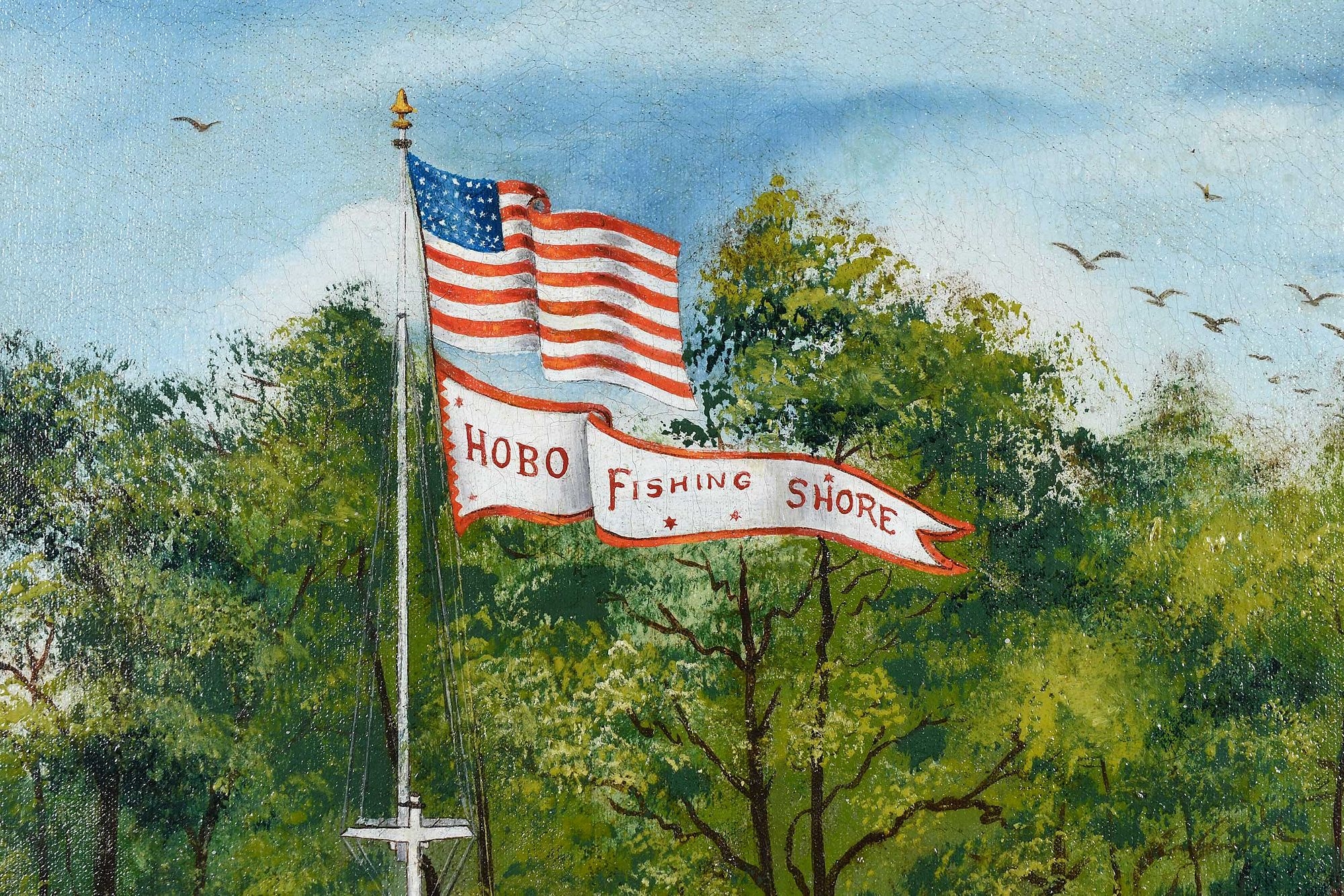 Lou Pitt | Hobo Fish Camp (20th Century) | MutualArt