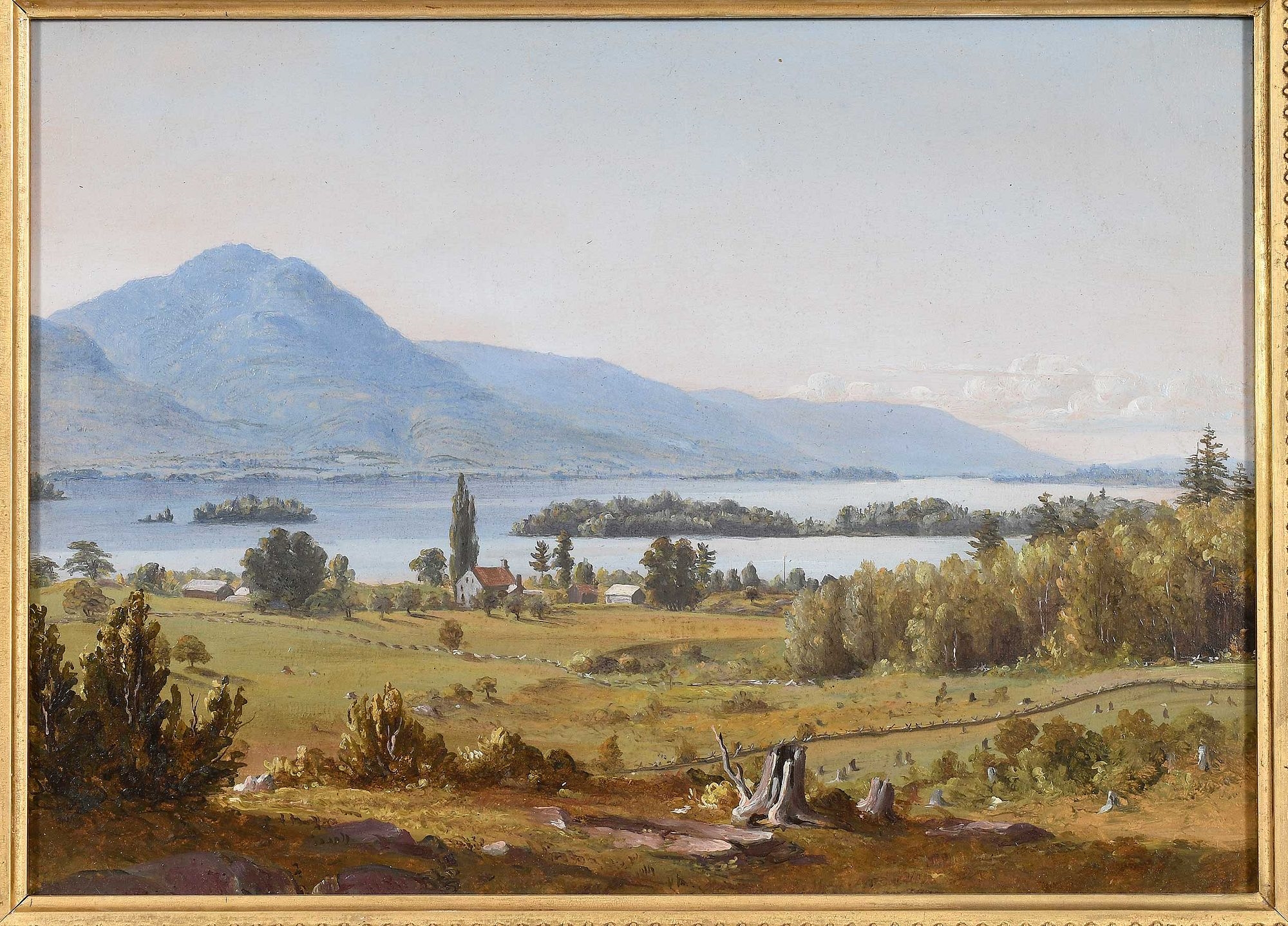 Artwork by Sanford Robinson Gifford, A Sketch From Nature, Made of oil on paper