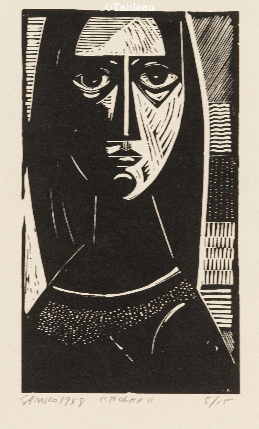 "Mulher" by Gilvan José Meira Lins Samico, 1958