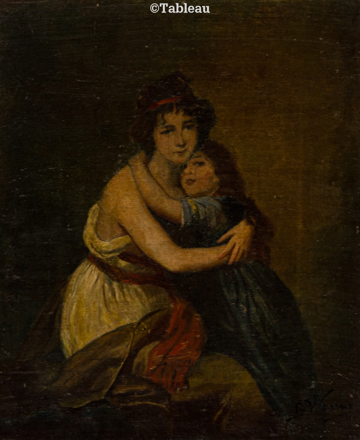 Artwork by Bertha Abraham Worms, Figuras, Made of oil on canvas