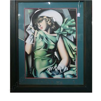 tamara de lempicka green dress Young Lady with Gloves by Tamara de Lempicka: A Timeless Symbol of Feminine  Elegance