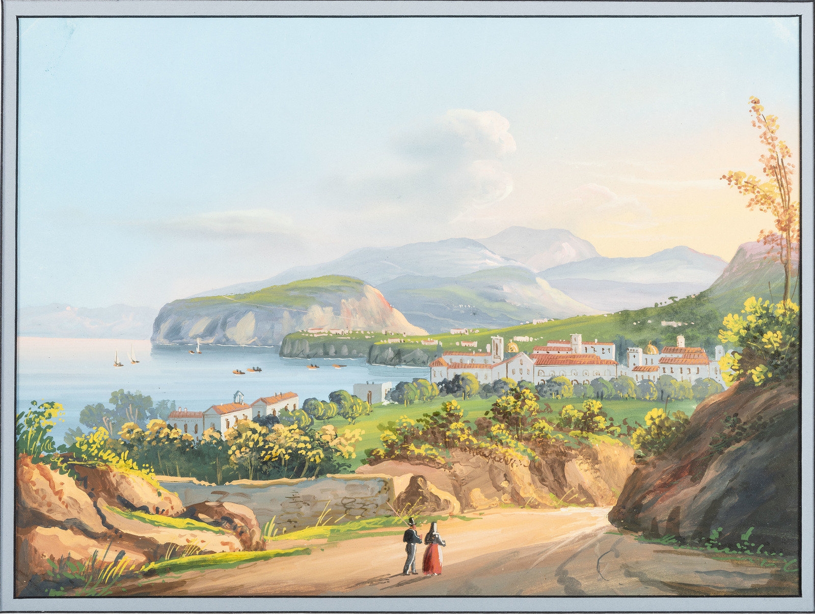 M. Mauton | Four Works: Views of the Bay of Naples | MutualArt