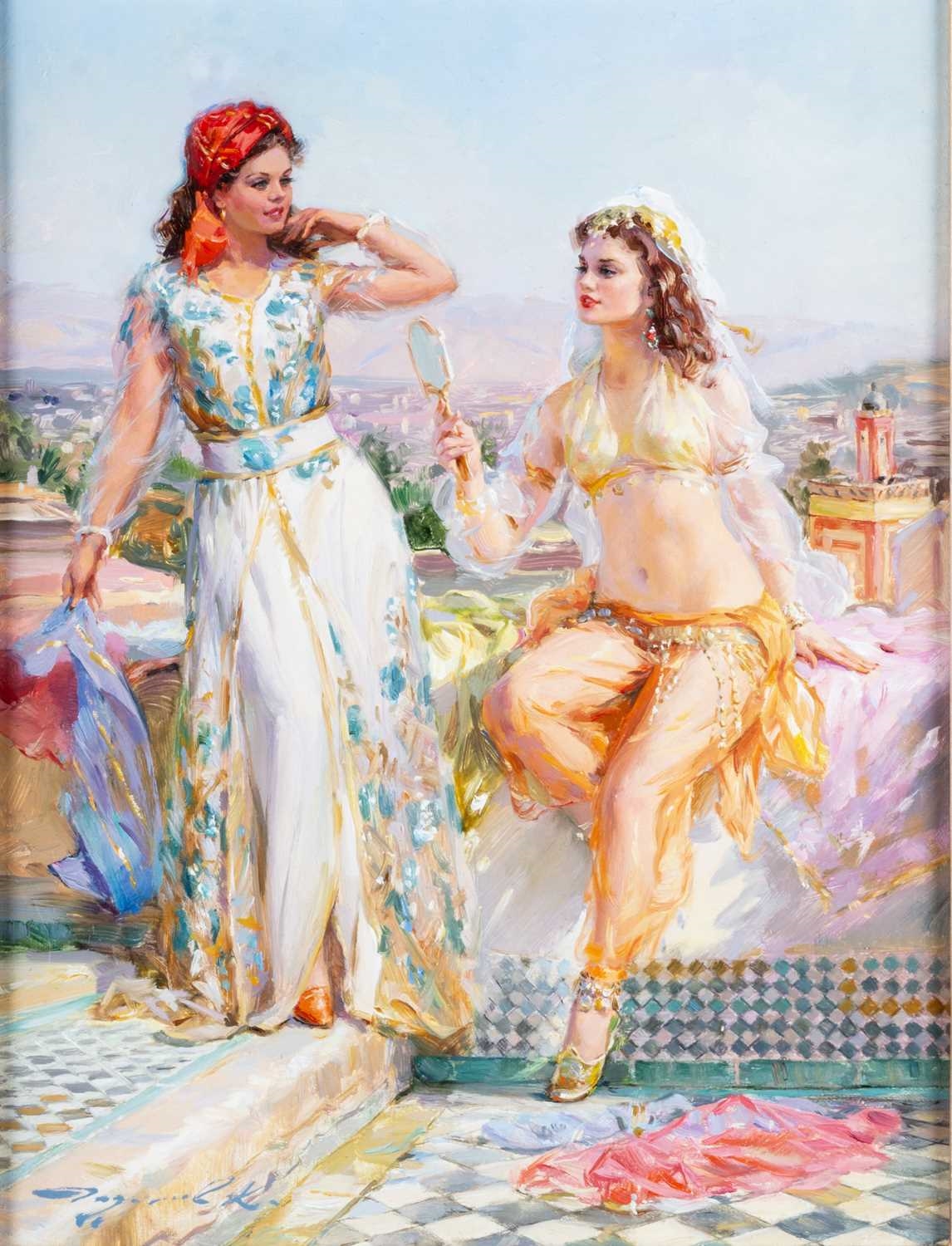 Konstantin Razumov | KONSTANTIN RAZUMOV (RUSSIAN BORN 1974) TWO LADIES ...