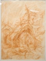 Artwork by Ina D. D. Uhthoff, signed Ina D.D. Uhthoff 48 x 24", Made of Sketch